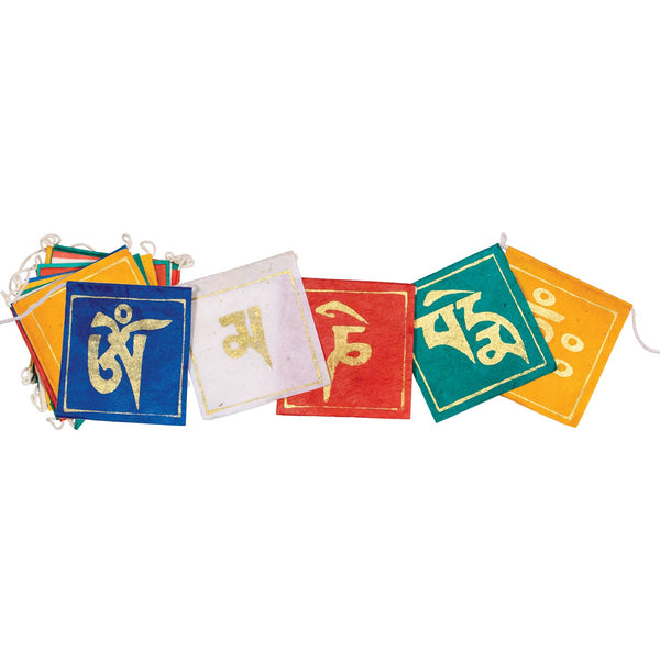 8' Sacred Mantra Paper Prayer Flag