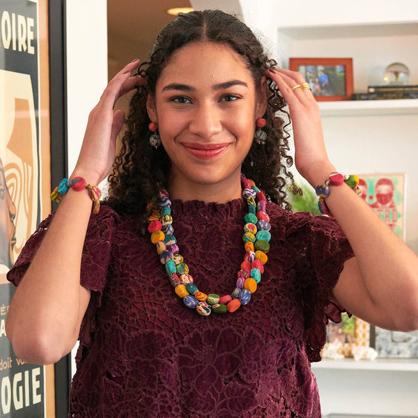 Kantha Pastille Necklace