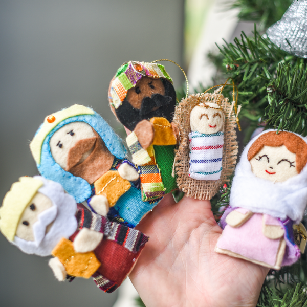 Nativity Ornament & Puppet Set
