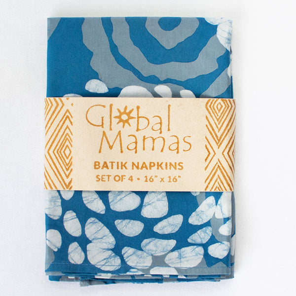 Indigo Blooms Organic Napkin