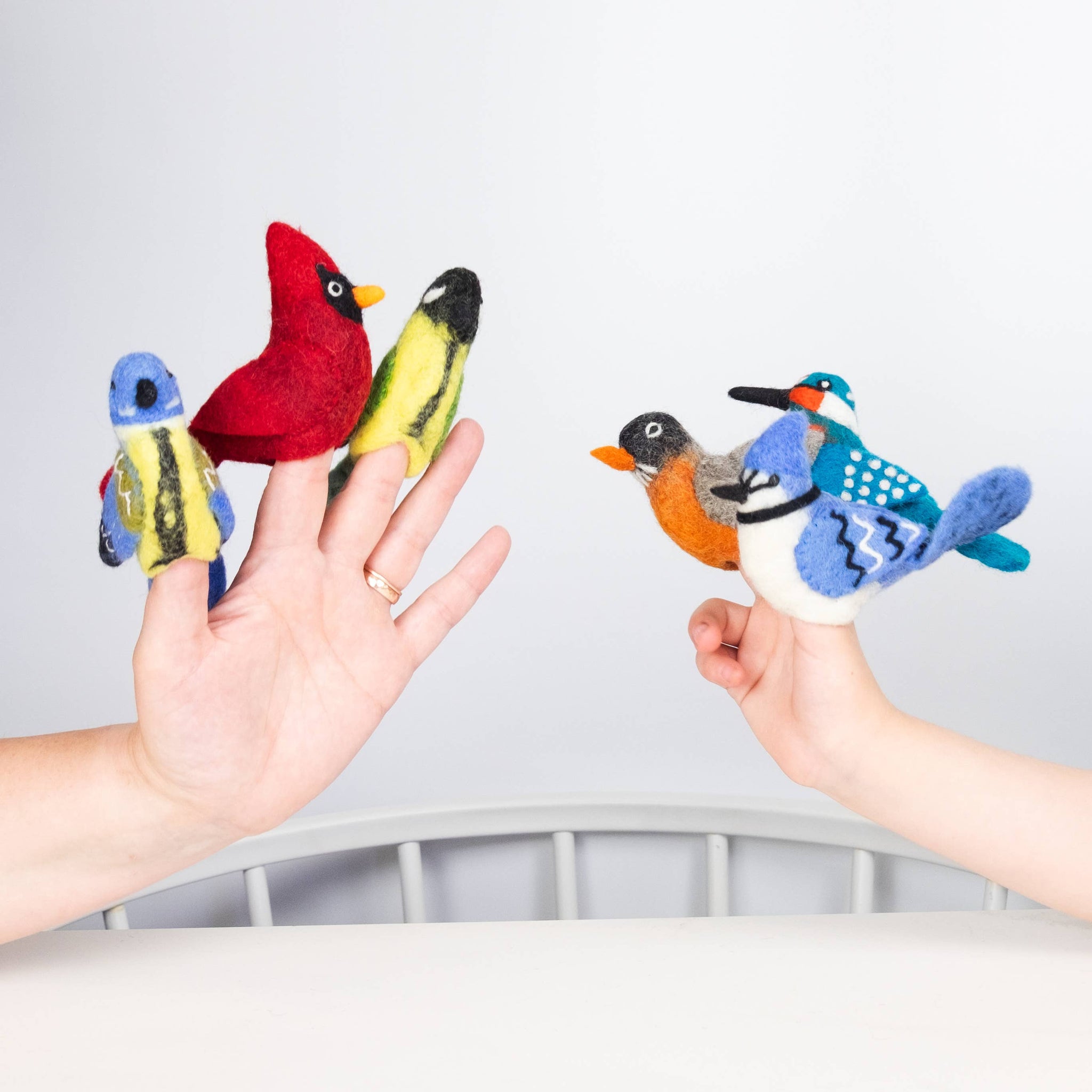 Bird Felt Finger Puppets