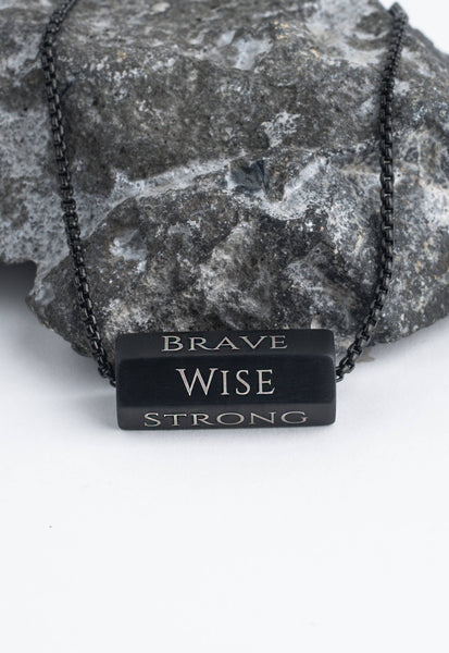 The Pillar Necklace – Matte Black
