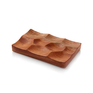 Sculpted Neem Wood Jewelry Tray