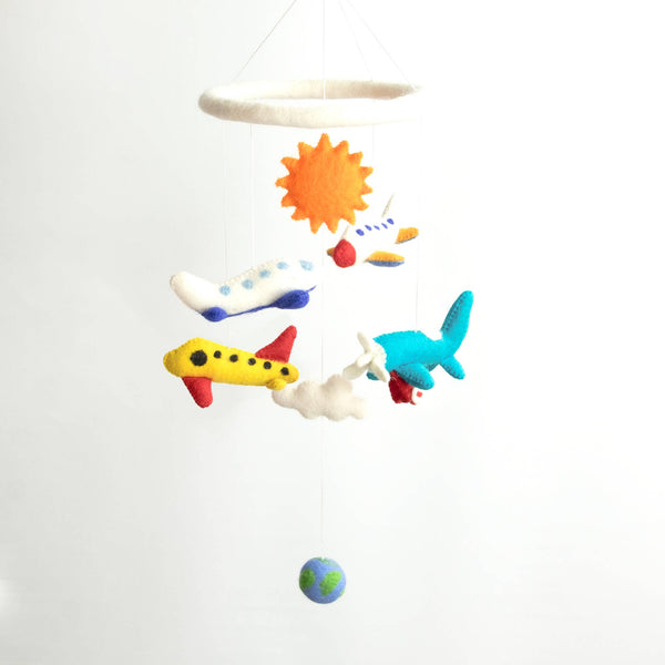 Baby Mobile - Nursery Décor - Airplane