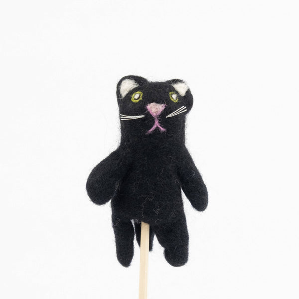 Finger Puppets - Sensory Play - Black Cat