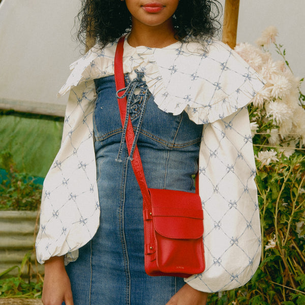 The Boxy Crossbody -  Tomato