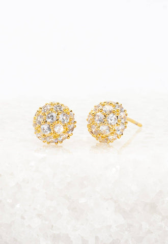 Lustre Bloom Studs in Gold