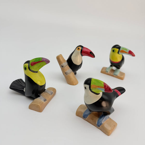 Soapstone Toucan Bird, Assorted Designs, 4" 