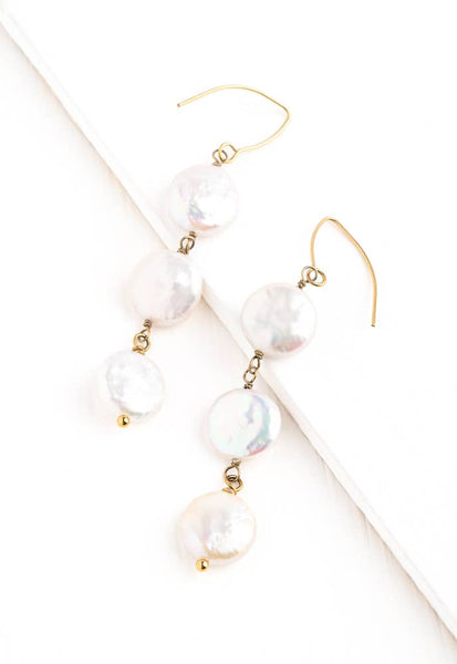 Elegance Freshwater Pearl Earrings