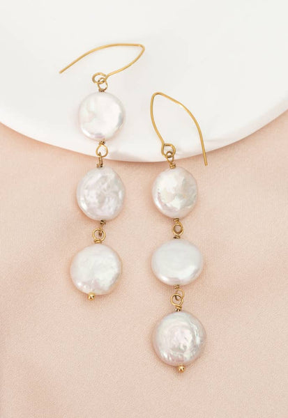 Elegance Freshwater Pearl Earrings