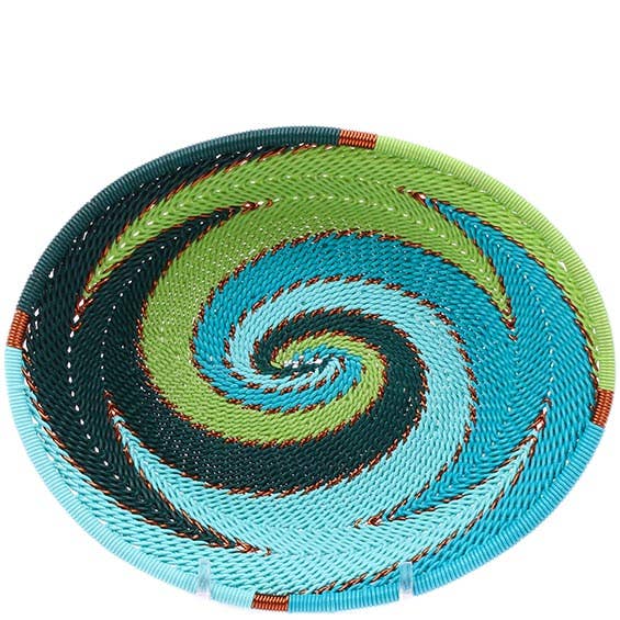Teal Zulu Wire Baskets