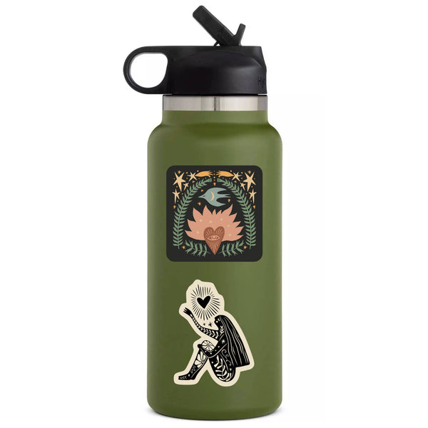 Floral Flower Lady Mystic High Quality Vinyl Sticker