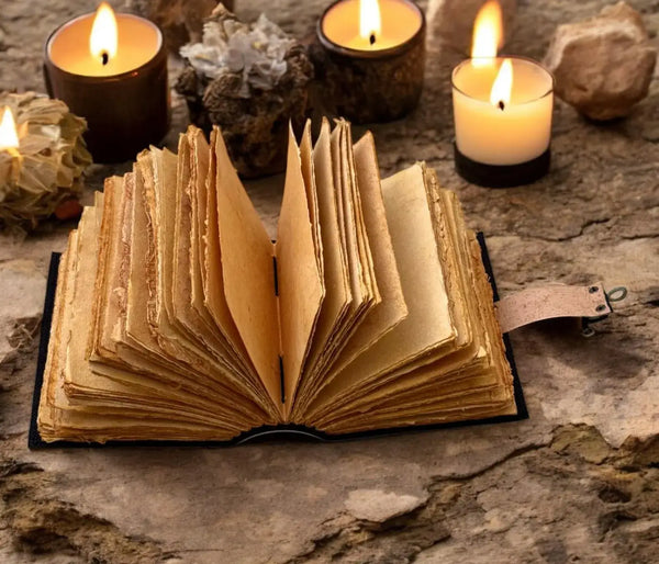 Luna Moth Blank Book Travel Notebook Grimoire Spell Notebook