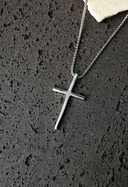 The Classic Cross Necklace in Sterling Silver