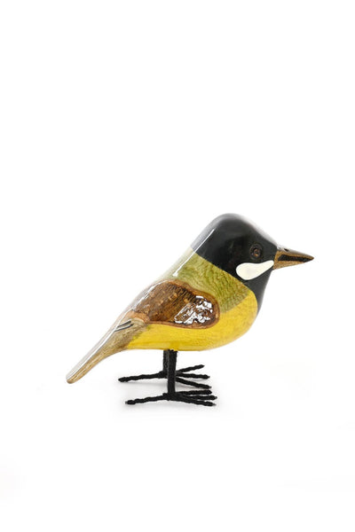 Jacaranda Wood Great Tit Sculpture