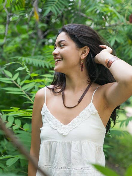 Tropical Berry Ceramic Earrings