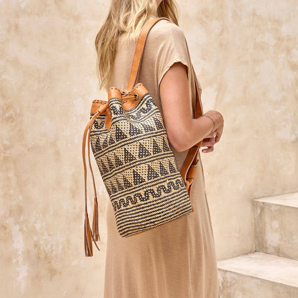 Borneo Collection Large Rattan Sling Bag