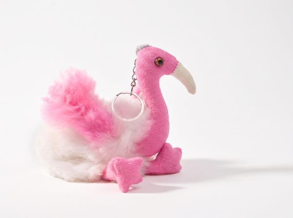 Alpaca Flamingo Keychain