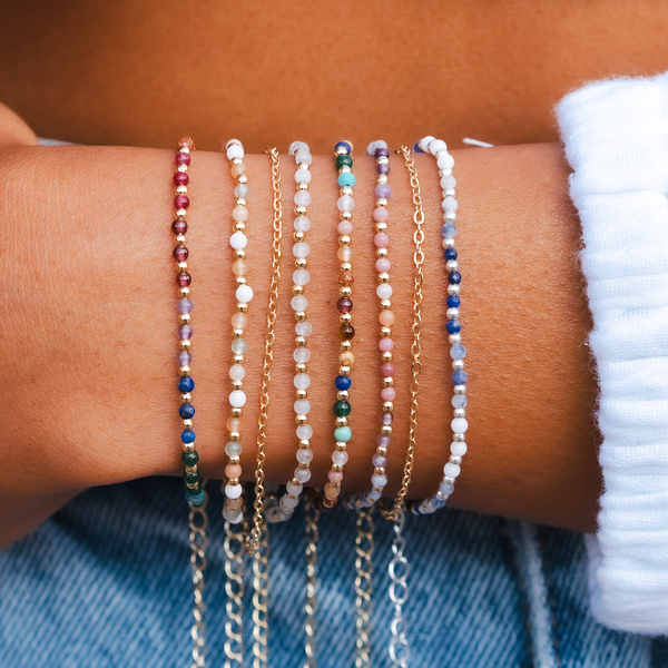 Energy Healer 2mm Healing Layered Bracelet (Gold)