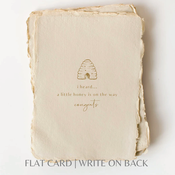 A Little Honey On The Way | Baby Greeting Card