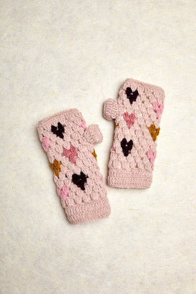 Carina Sunset Crochet Handwarmers