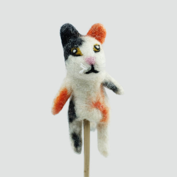 Felt Cat  Finger Puppets