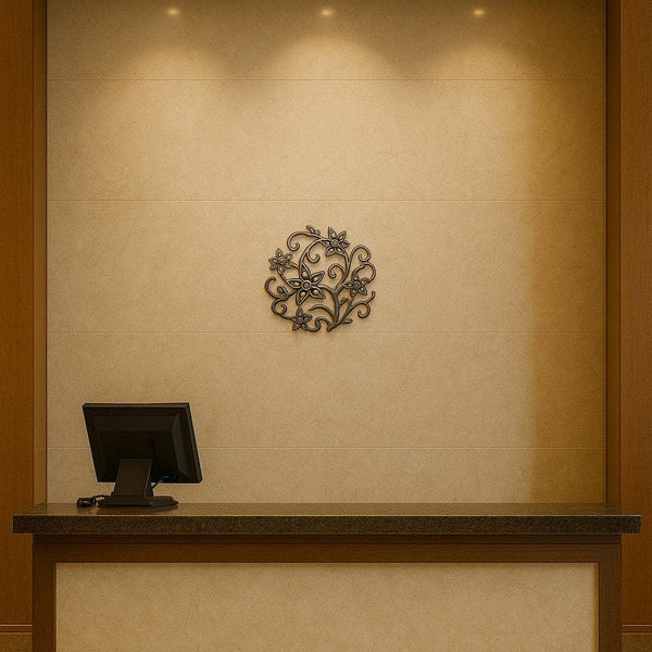 Blooming Flowers Haitian Metal Wall Art