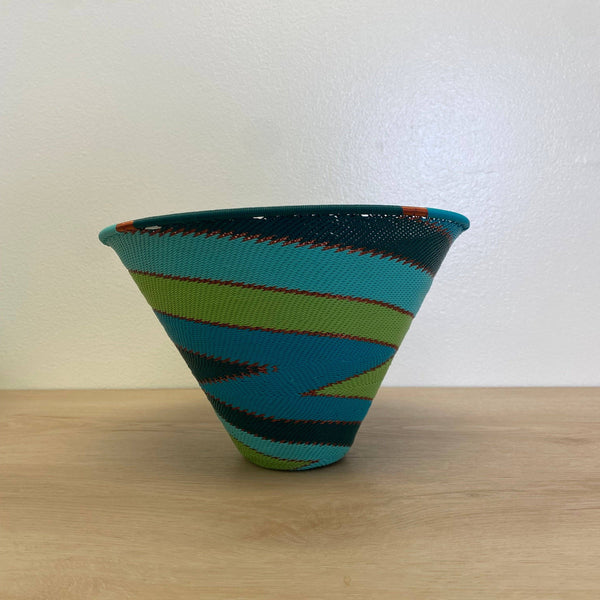 Teal Zulu Wire Baskets