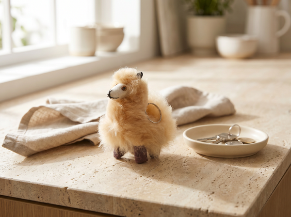 Alpaca Soft Llama Keychain