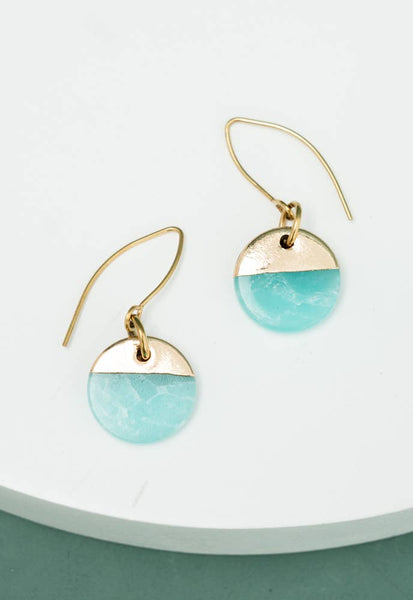 Refresh Earrings in Aqua