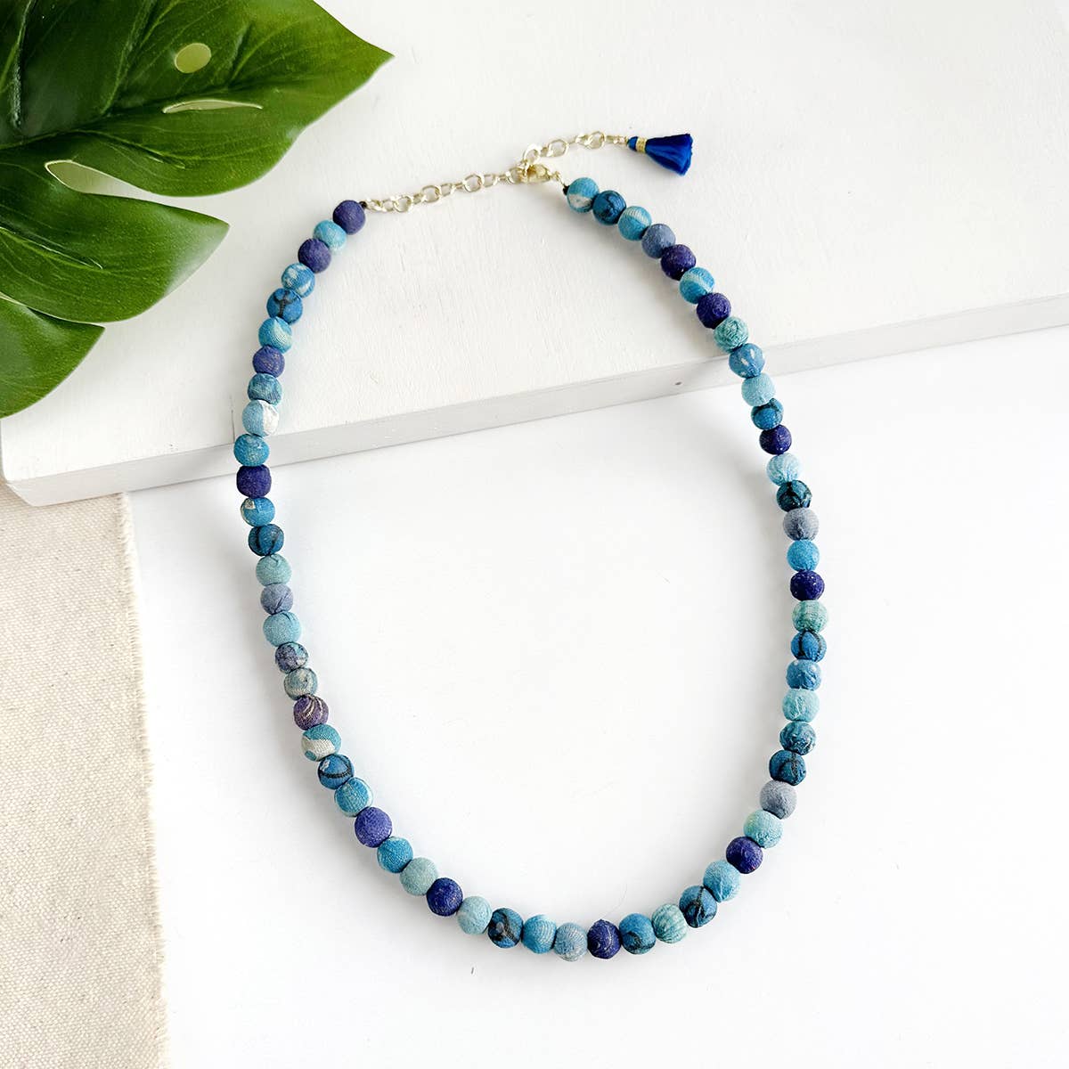 Kantha Azure Classic Necklace