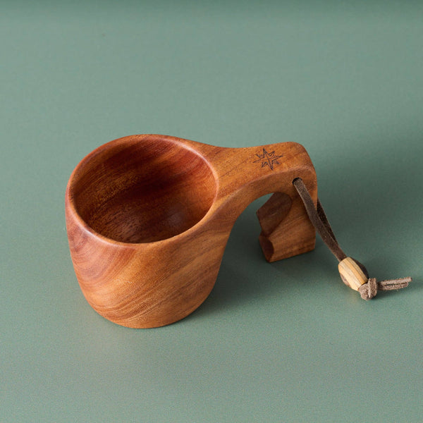 Leather & Neem Wood Kuksa Mug