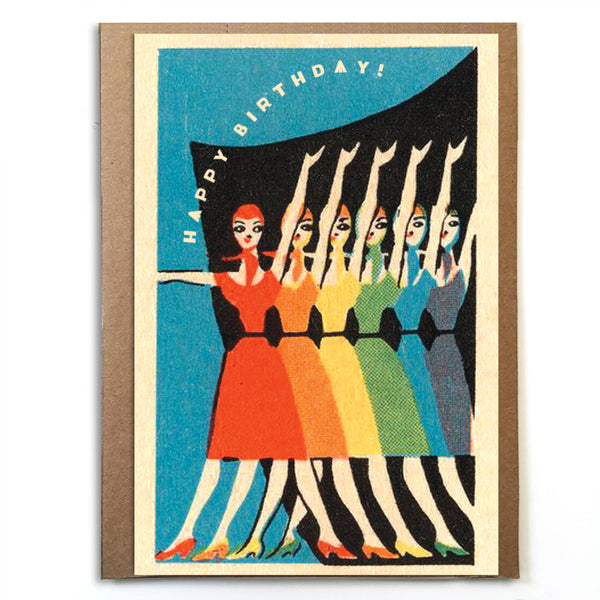 Vintage Birthday Ladies: Birthday Card