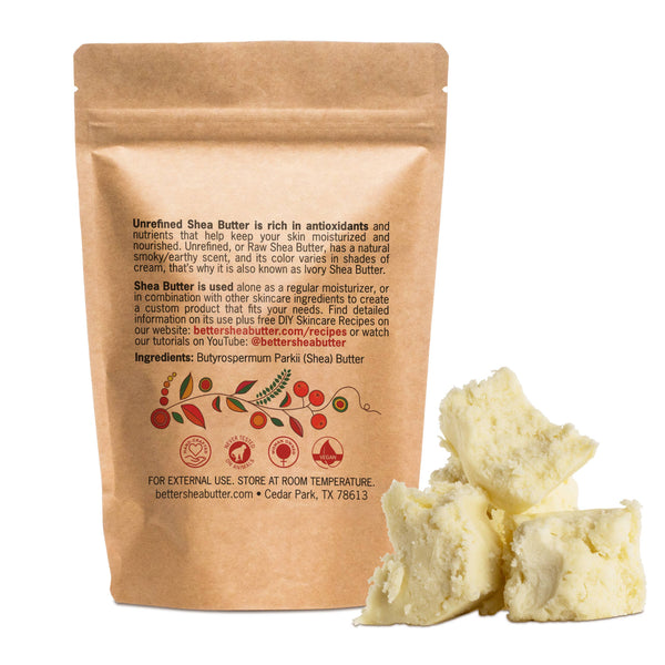 Raw Shea Butter for Skincare & Body Butter Unrefined (Large)