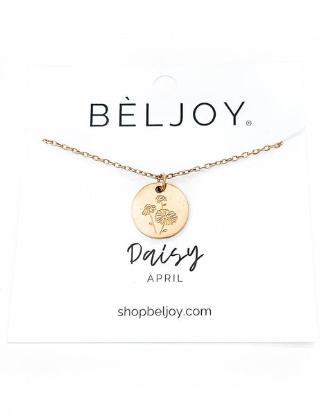 Birth Flower Necklace