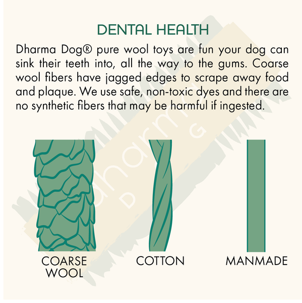 Dharma Dog Toy, Rope Ring, Purple/Green