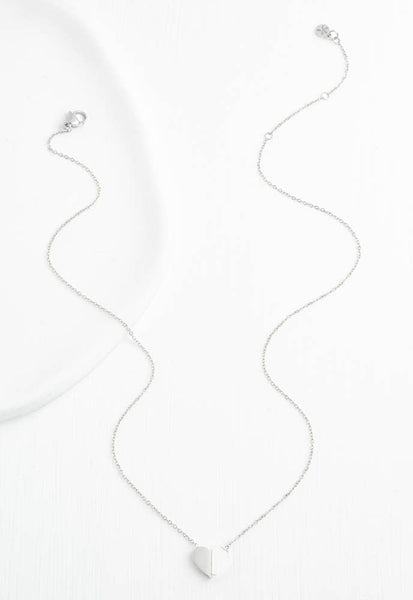 Alexis Silver Heart Necklace