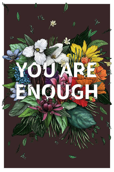 You Are Enough Art Print | Self Love Art Poster