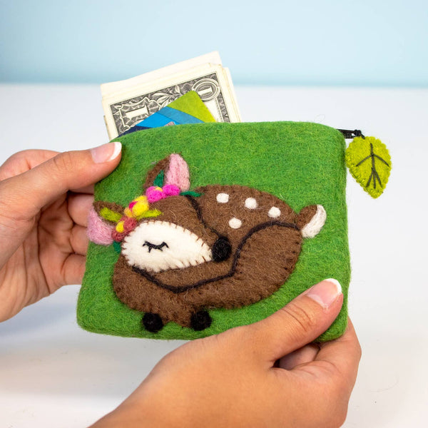 Sleeping Fawn Coin Purse