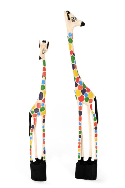 Small Stained Glass Print Jacaranda Giraffe