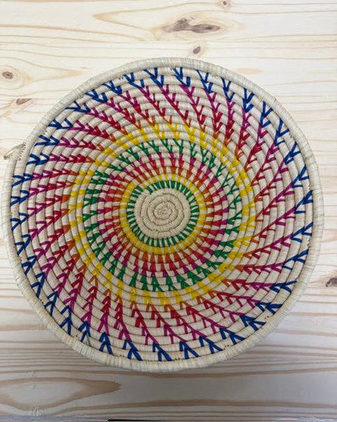 Rainbow Raffia Baskets