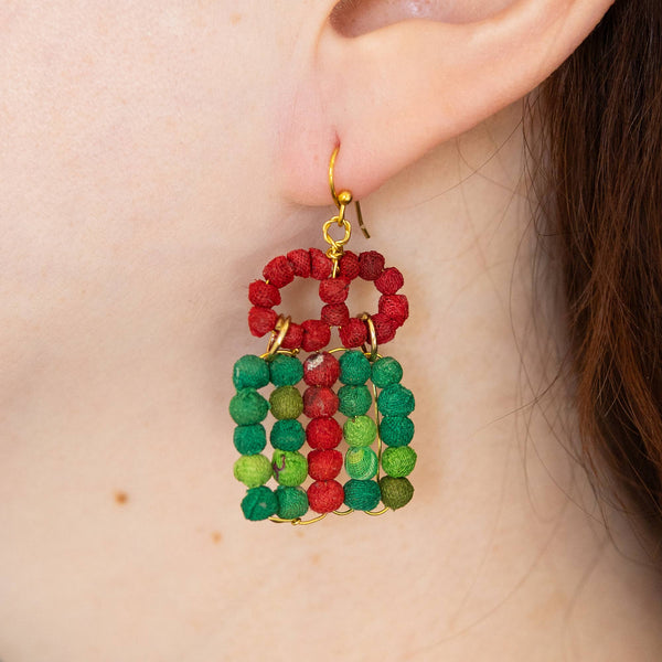Kantha Holiday Present Earrings