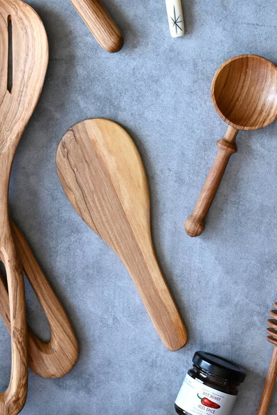 Rice Paddle Olive Wood