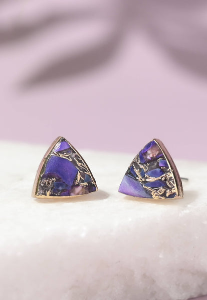 Haven Studs – Royal Purple Emperor Stone