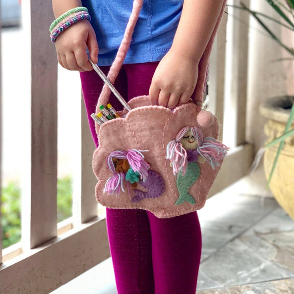 Mermaid Felt Shoulder Bag