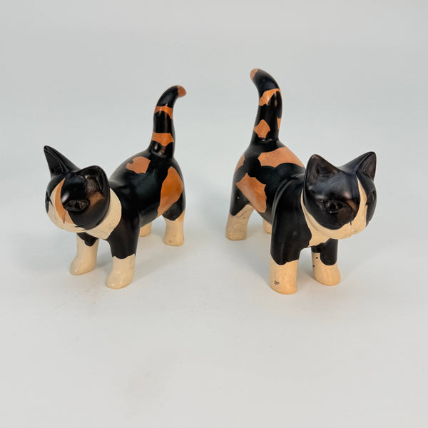 Soapstone Cat, Calico, Detailed, 4"