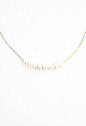 Harmony Pearl Cluster Necklace