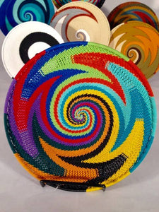Zulu Hand Made Telephone Wire Baskets, Bowls, and Platters