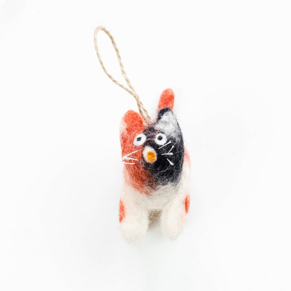 Little Felt Cat Ornaments