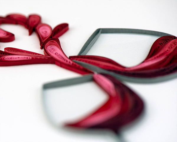 A Toast to Love Quilled Greeting Card